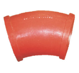 5.5-inch 45-degree shotcrete delivery elbow for concrete conveying systems