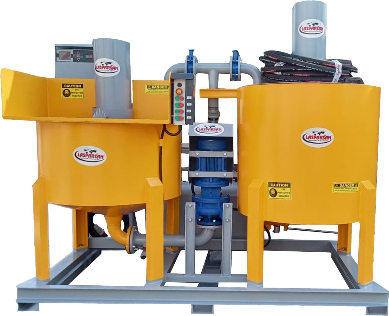 LPS-EMK-80 twin-tank screw-type grouting pump for cement injection and ground stabilisation applications
