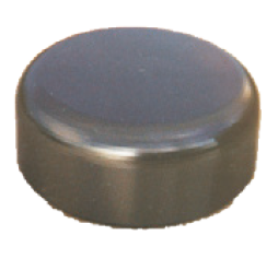 Large domed end pad for industrial and construction equipment