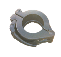 Lever type clamp for shotcrete and grouting hose connections