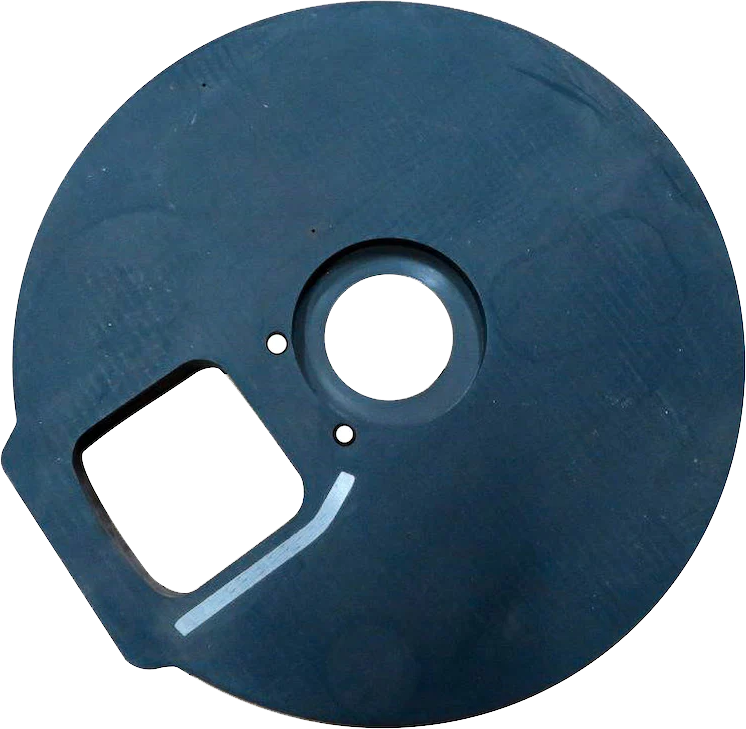 Alv 285/263-type lower rubber sealing plate for rotor-type dry-mix shotcrete systems