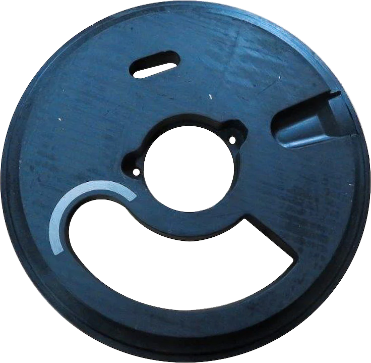 Meyco-Type upper rubber sealing plate for dry-mix shotcrete rotor systems