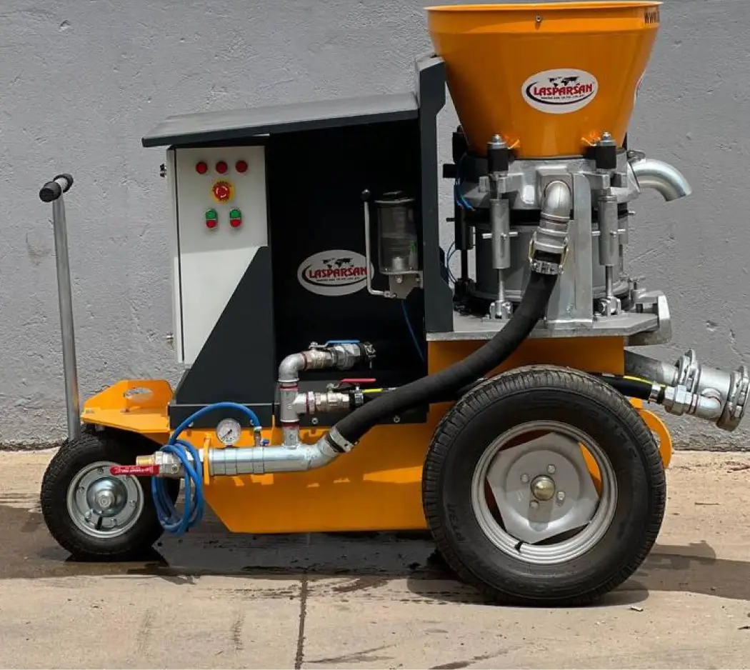 Dual-system shotcrete machine