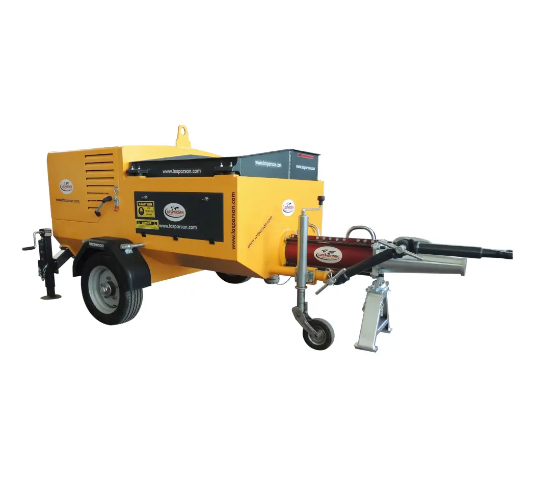 Screw-type conveying and spraying pump
