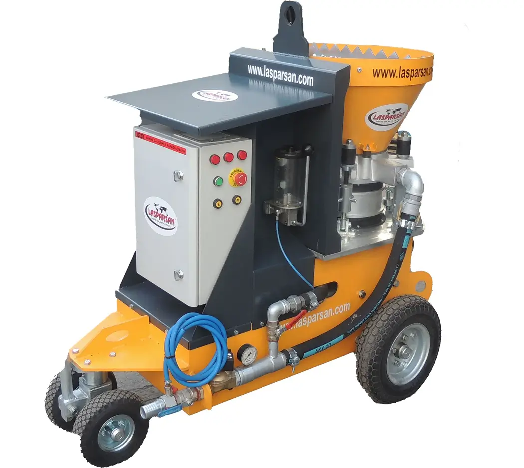 Refractory spraying machine